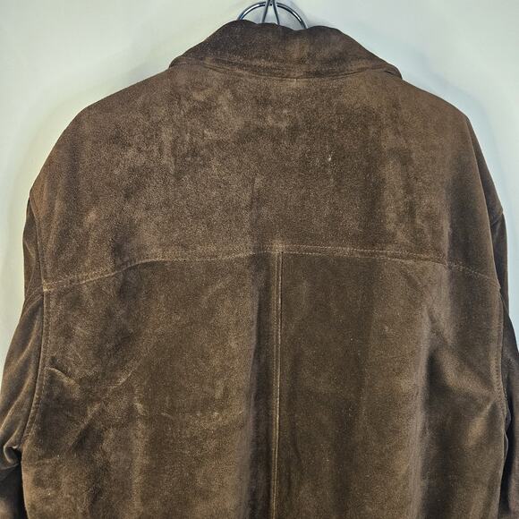 VTG Mens Metropolitan View Heavyweight Suede Jacket Car Coat 54 2XL Italy Made - Picture 6 of 9